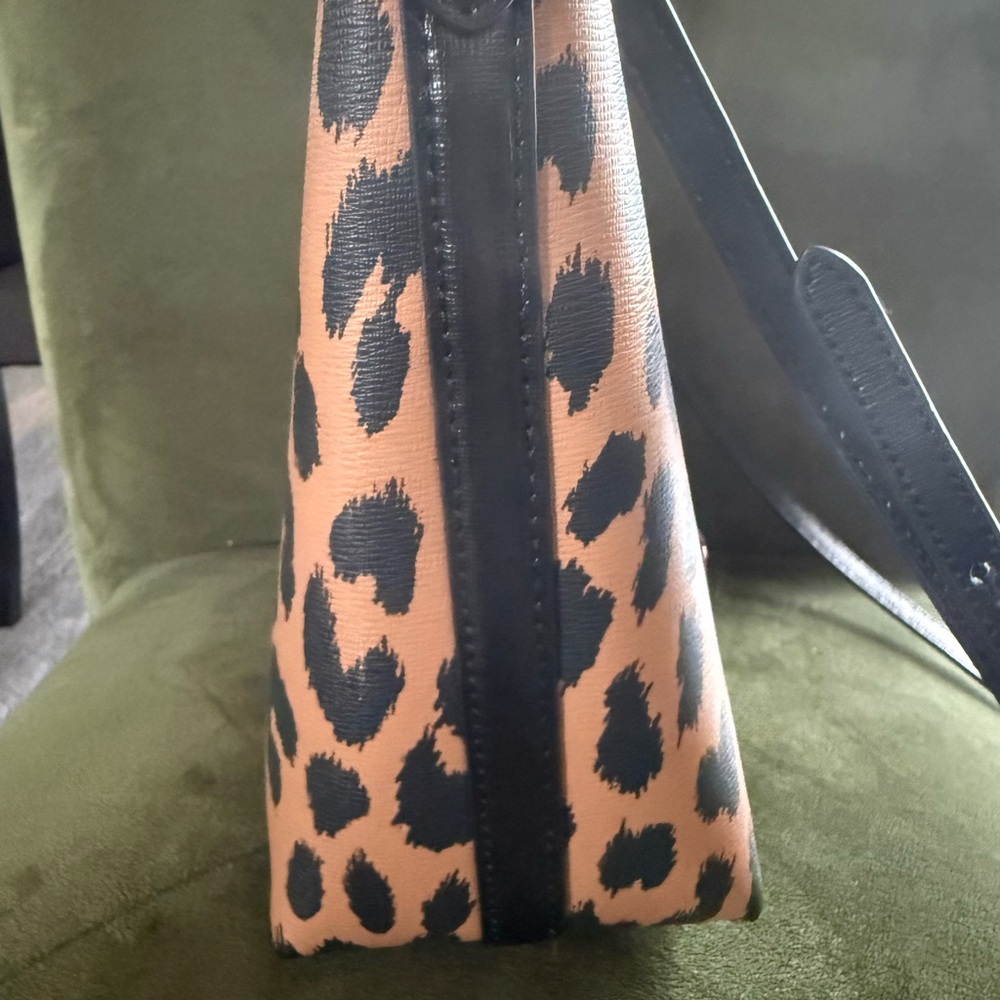 Kate Spade Animal Print Tote - Black and Tan - Picture 4 of 15